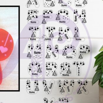 Intra απο ξύλο plywood 3mm-4mm πάχος - Χριστουγεννιάτικο θέμα Ετικέτα Σχέδια επιστολών  Δίασταση 30x20 cm INTRAFABR-79343866 - Image 1