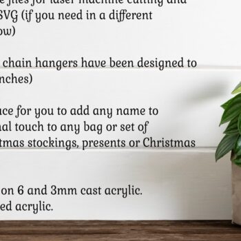 Intra απο ξύλο plywood 3mm-4mm πάχος - Χριστουγεννιάτικο θέμα Ετικέτα Σχέδια επιστολών  Δίασταση 30x20 cm INTRAFABR-79343866 - Image 4