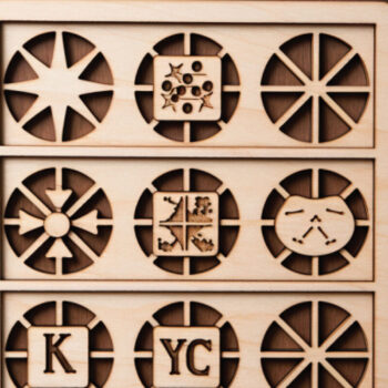 Intra απο ξύλο plywood 3mm-4mm πάχος - Χριστουγεννιάτικο Πακέτο παιχνιδιών Tic Tac Toe  Δίασταση 4x4 cm INTRAFABR-82302600 - Image 2