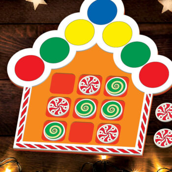 Intra απο ξύλο plywood 3mm-4mm πάχος - Χριστουγεννιάτικο παιχνίδι Tic Tac Toe Laser Cut  Δίασταση 15x15 cm INTRAFABR-107839985 - Image 2