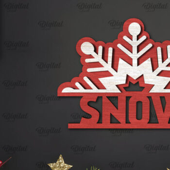 Intra απο ξύλο plywood 3mm-4mm πάχος - Πακέτο κοπής με λέιζερ Χριστουγεννιάτικο Δίσκο Δίασταση 15x15 cm INTRAFABR-107560198 - Image 3