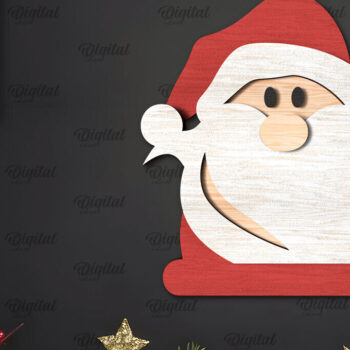 Intra απο ξύλο plywood 3mm-4mm πάχος - Πακέτο κοπής με λέιζερ Χριστουγεννιάτικο Δίσκο Δίασταση 15x15 cm INTRAFABR-107560198 - Image 6