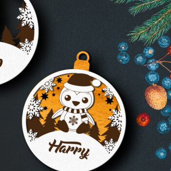 Intra απο ξύλο plywood 3mm-4mm πάχος - Χριστουγεννιάτικο παιχνίδι προσαρμοσμένο όνομα, διακόσμηση σπιτιού Δίασταση 4x4 cm INTRAFABR-84092067 - Image 1