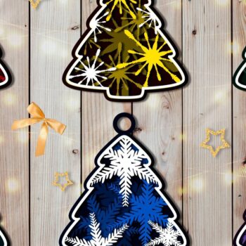 Intra απο ξύλο plywood 3mm-4mm πάχος - Χριστουγεννιάτικο Παιχνίδι Στολίδι  Πακέτο | Chri Δίασταση 6x6 cm INTRAFABR-44767635 - Image 1