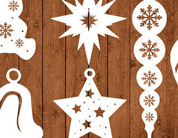 Intra απο ξύλο plywood 3mm-4mm πάχος - Christmas Toys , Christmas Laser Cut Δίασταση 15x15 cm INTRAFABR-18611793 - Image 1