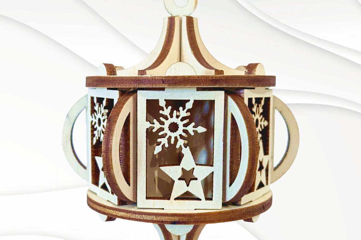 Intra απο ξύλο plywood 3mm-4mm πάχος - Χριστουγεννιάτικο δέντρο μπάλα Χριστουγεννιάτικη νιφάδα χιονιού Δίασταση 80x70 cm INTRAFABR-109819611