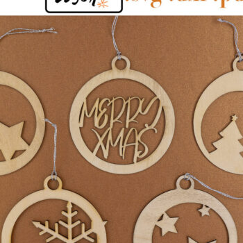 Intra απο ξύλο plywood 3mm-4mm πάχος -  χριστουγεννιάτικων μπάλες για  Δίασταση 30x20 cm INTRAFABR-53397088 - Image 1