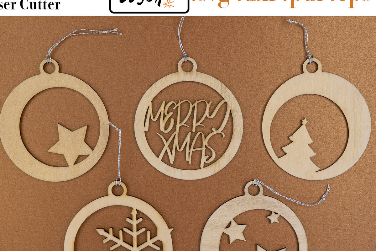 Intra απο ξύλο plywood 3mm-4mm πάχος -  χριστουγεννιάτικων μπάλες για  Δίασταση 30x20 cm INTRAFABR-53397088