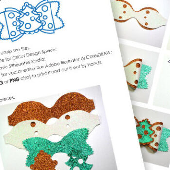 Intra απο ξύλο plywood 3mm-4mm πάχος - Πρότυπο φιόγκων χριστουγεννιάτικων δέντρων Δίασταση 20x20 cm INTRAFABR-16276289 - Image 3