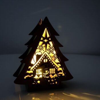 Intra απο ξύλο plywood 3mm-4mm πάχος - Κηροπήγιο Χριστουγεννιάτικου Δέντρου Δίασταση 5x6 cm INTRAFABR-108397573 - Image 6