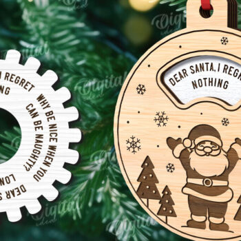 Intra απο ξύλο plywood 3mm-4mm πάχος - Διακόσμηση Χριστουγεννιάτικου Δέντρου  Δίασταση 15x15 cm INTRAFABR-110383509 - Image 1