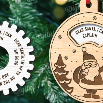 Intra απο ξύλο plywood 3mm-4mm πάχος - Διακόσμηση Χριστουγεννιάτικου Δέντρου  Δίασταση 15x15 cm INTRAFABR-110593821 - Image 1