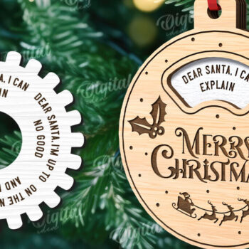 Intra απο ξύλο plywood 3mm-4mm πάχος - Διακόσμηση Χριστουγεννιάτικου Δέντρου  Δίασταση 15x15 cm INTRAFABR-110593906 - Image 1