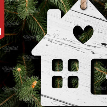 Intra απο ξύλο plywood 3mm-4mm πάχος - Διακόσμηση Χριστουγεννιάτικου Δέντρου  Δίασταση 15x15 cm INTRAFABR-106865130 - Image 1