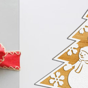 Intra απο ξύλο plywood 3mm-4mm πάχος - Στολισμός Χριστουγεννιάτικου Δέντρου με Χιονάνθρωπο Δίασταση 6x7 cm INTRAFABR-108997281 - Image 2