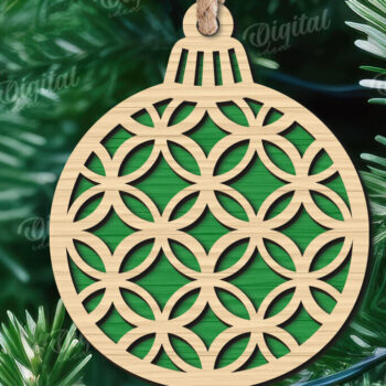Intra απο ξύλο plywood 3mm-4mm πάχος - Πακέτο Laser Διακοσμήσεις Χριστουγεννιάτικου Δέντρου Δίασταση 15x15 cm INTRAFABR-108834081 - Image 11