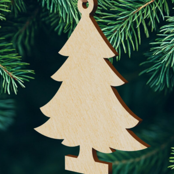 Intra απο ξύλο plywood 3mm-4mm πάχος - Χριστουγεννιάτικο Διακοσμητικό Χριστουγεννιάτικο Παιχνίδι Δίασταση 5x3 cm INTRAFABR-107861150 - Image 2