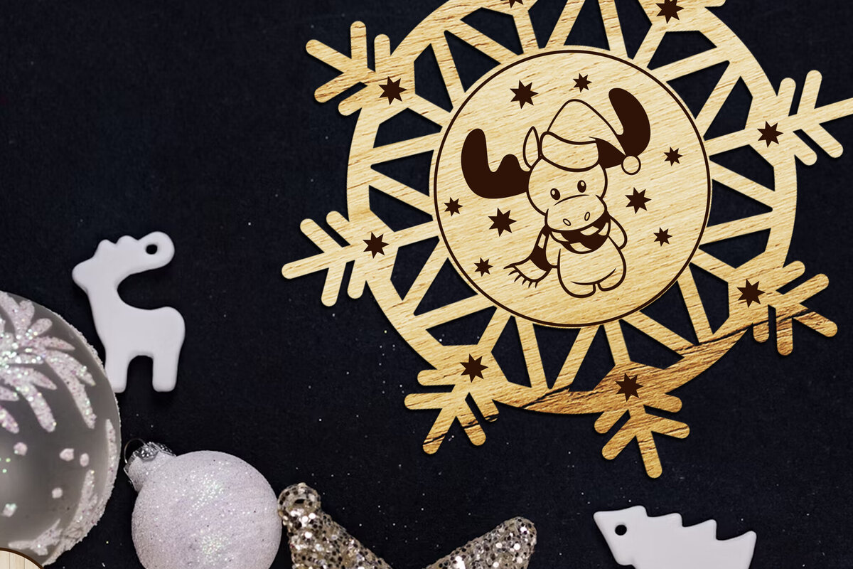 Intra απο ξύλο plywood 3mm-4mm πάχος -  διακοσμητικό χριστουγεννιάτικο δέντρο Δίασταση 4x4 cm INTRAFABR-108814213