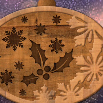 Intra απο ξύλο plywood 3mm-4mm πάχος - Διακοσμητικό παιχνίδι Χριστουγεννιάτικου Δέντρου Δίασταση 4x4 cm INTRAFABR-84512996 - Image 1