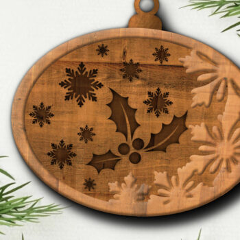 Intra απο ξύλο plywood 3mm-4mm πάχος - Διακοσμητικό παιχνίδι Χριστουγεννιάτικου Δέντρου Δίασταση 4x4 cm INTRAFABR-84512996 - Image 4