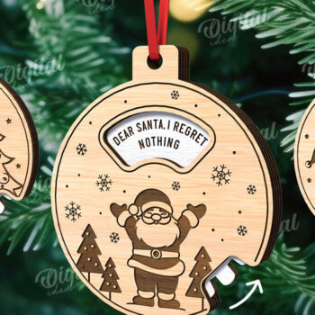 Intra απο ξύλο plywood 3mm-4mm πάχος - Πακέτο κομμένο με λέιζερ διακοσμητικά χριστουγεννιάτικου δέντρου Δίασταση 15x15 cm INTRAFABR-110666241 - Image 1