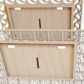 Intra απο ξύλο plywood 3mm-4mm πάχος - Σχέδιο Χριστουγεννιάτικου Δέντρου, Έτοιμη . Δίασταση 155x98 cm INTRAFABR-37986320 - Image 2