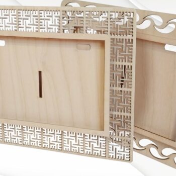 Intra απο ξύλο plywood 3mm-4mm πάχος - Σχέδιο Χριστουγεννιάτικου Δέντρου, Έτοιμη . Δίασταση 155x98 cm INTRAFABR-37986320 - Image 3