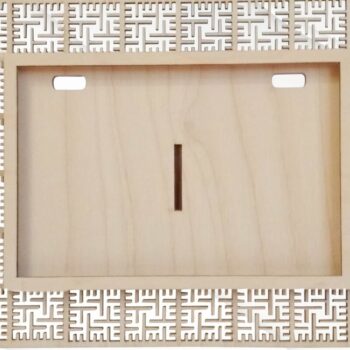 Intra απο ξύλο plywood 3mm-4mm πάχος - Σχέδιο Χριστουγεννιάτικου Δέντρου, Έτοιμη . Δίασταση 155x98 cm INTRAFABR-37986320 - Image 5