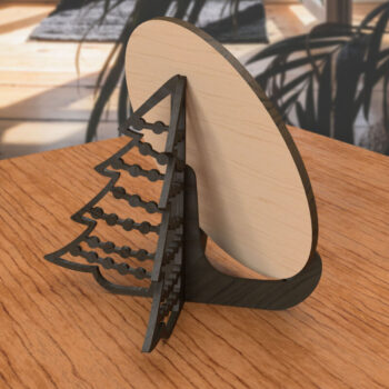 Intra απο ξύλο plywood 3mm-4mm πάχος - Σταντ επίδειξης Χριστουγεννιάτικου Δέντρου, Καβαλέτο Δίασταση 15x15 cm INTRAFABR-111841343 - Image 4