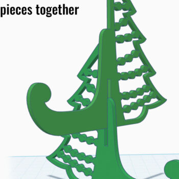 Intra απο ξύλο plywood 3mm-4mm πάχος - Σταντ επίδειξης Χριστουγεννιάτικου Δέντρου, Καβαλέτο Δίασταση 15x15 cm INTRAFABR-111841343 - Image 6