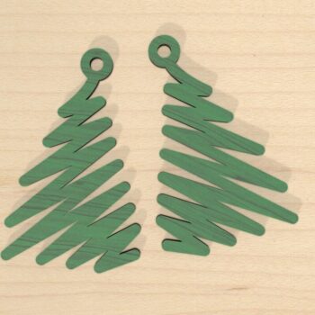 Intra απο ξύλο plywood 3mm-4mm πάχος - Χριστουγεννιάτικα σκουλαρίκια ή στολίδια Δίασταση 3x3 cm INTRAFABR-85886530 - Image 8