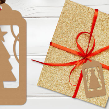 Intra απο ξύλο plywood 3mm-4mm πάχος - Πακέτο κοπής με λέιζερ με ετικέτα δώρου Χριστουγεννιάτικου δέντρου Δίασταση 30x20 cm INTRAFABR-111624317 - Image 11