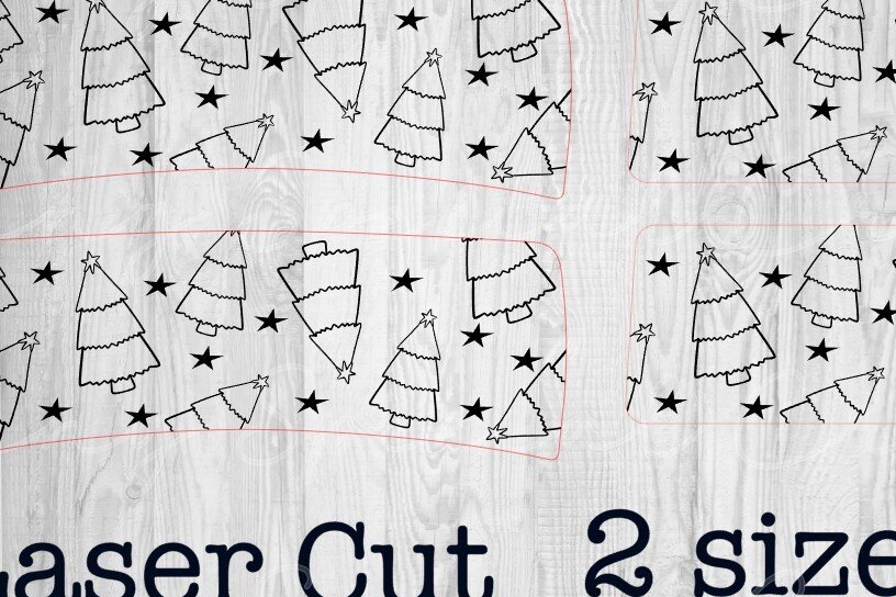 Intra απο ξύλο plywood 3mm-4mm πάχος - Κλιπ μαλλιών Χριστουγεννιάτικου Δέντρου Δίασταση 30x20 cm INTRAFABR-80093795