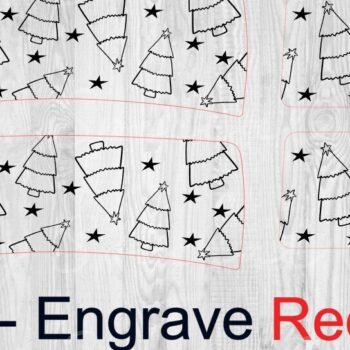 Intra απο ξύλο plywood 3mm-4mm πάχος - Κλιπ μαλλιών Χριστουγεννιάτικου Δέντρου Δίασταση 30x20 cm INTRAFABR-80093795 - Image 2