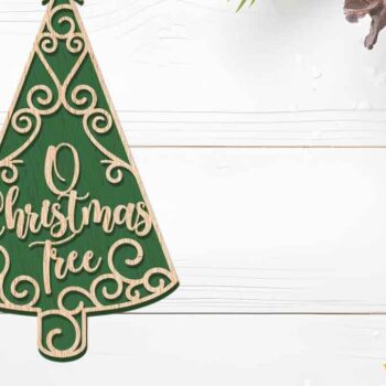 Intra απο ξύλο plywood 3mm-4mm πάχος - Διακοσμητικά κομμένα με λέιζερ Χριστουγεννιάτικου Δέντρου  Δίασταση 6x6 cm INTRAFABR-104898058 - Image 4