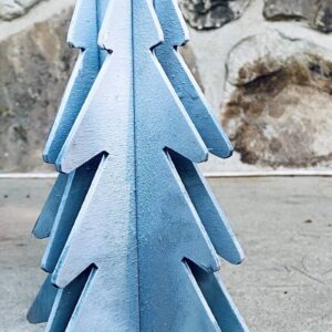 Intra απο ξύλο plywood 3mm-4mm πάχος - Κοπή χριστουγεννιάτικου δέντρου με λέιζερ Δίασταση 15x15 cm INTRAFABR-38884837