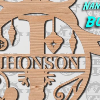 Intra απο ξύλο plywood 3mm-4mm πάχος - Πακέτο γραμματοσειράς στολίδι Χριστουγεννιάτικου δέντρου Δίασταση 6x6 cm INTRAFABR-38820008 - Image 1