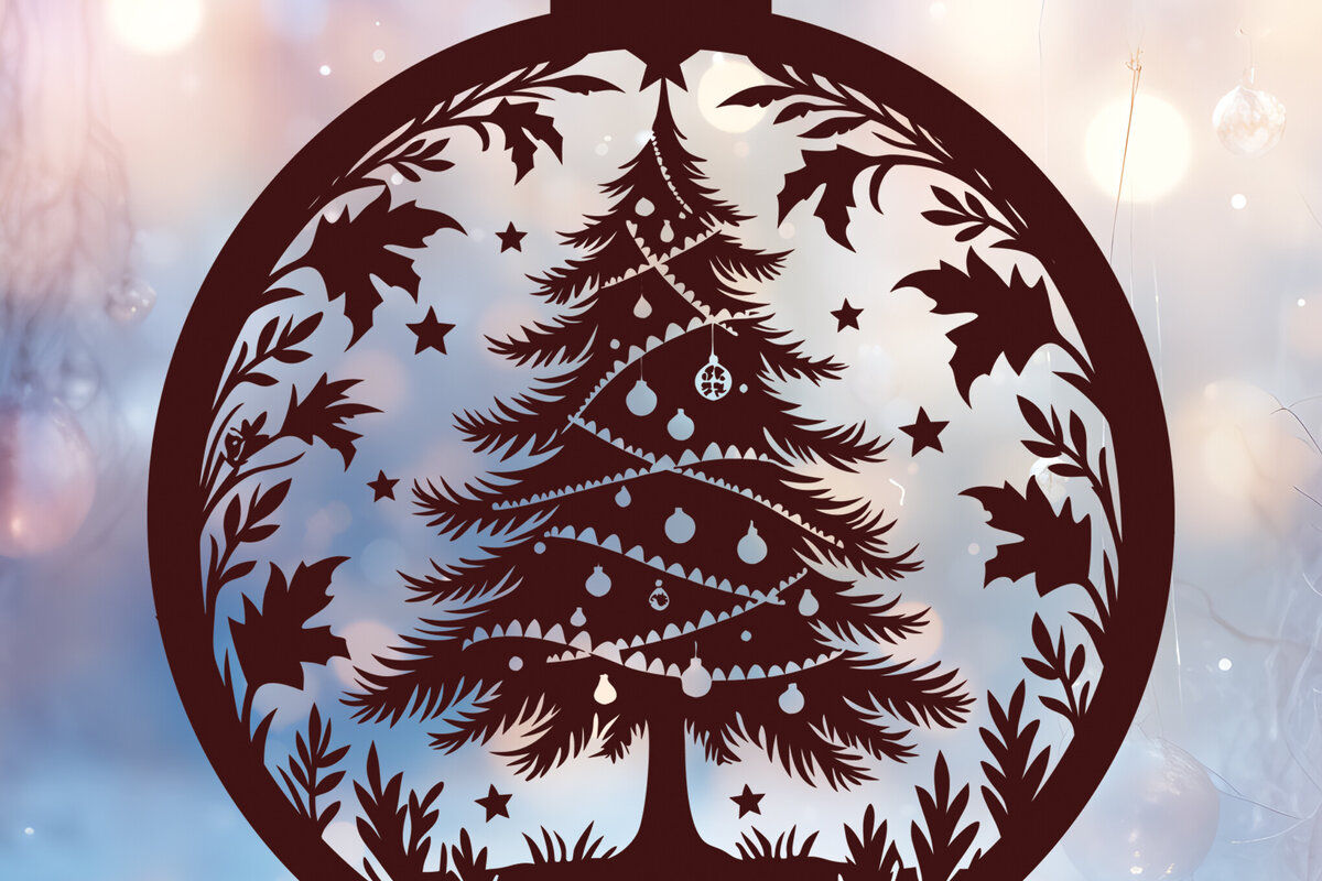 Intra απο ξύλο plywood 3mm-4mm πάχος - Στολίδι Χριστουγεννιάτικου Δέντρου  43 Δίασταση 6x6 cm INTRAFABR-116524263