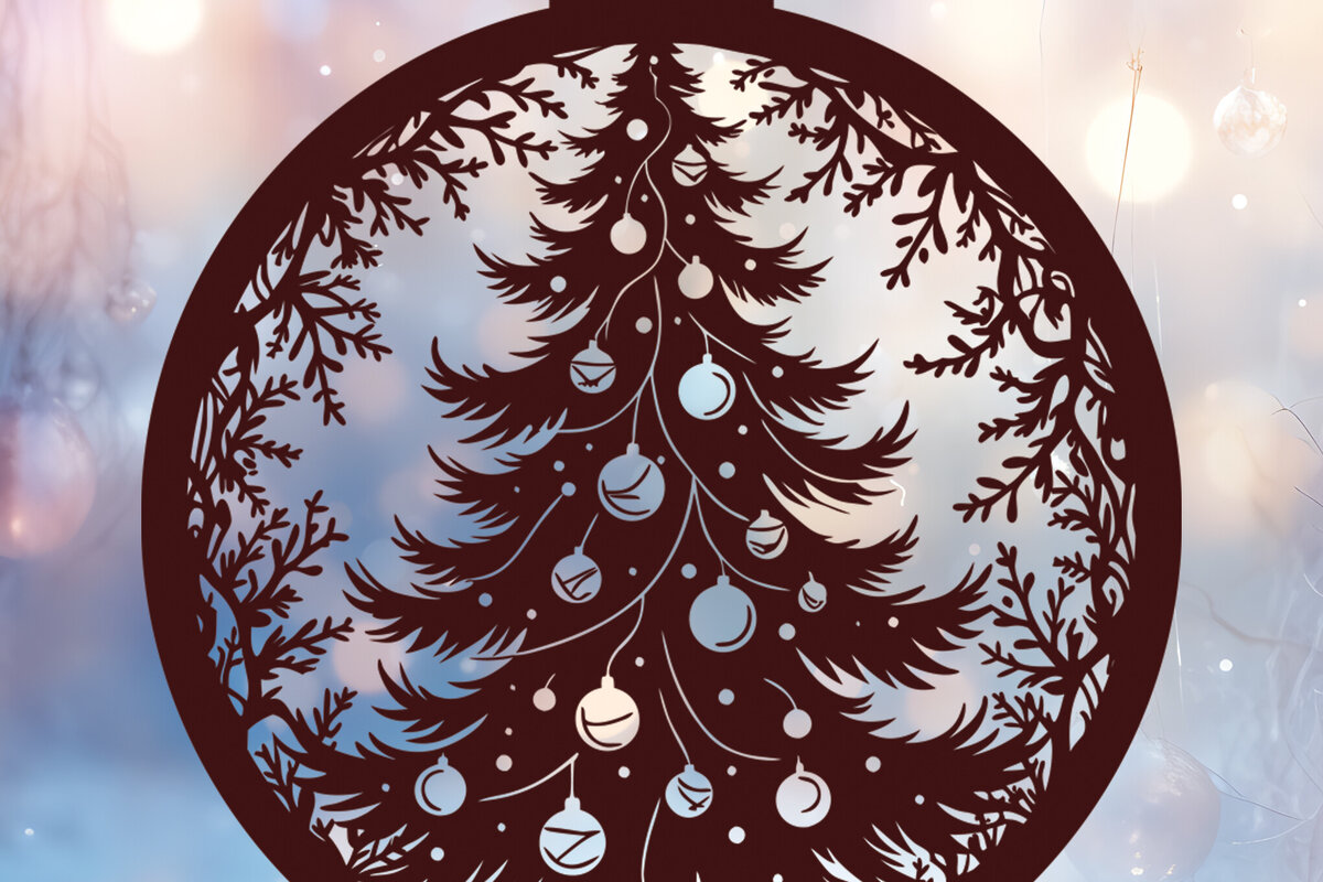 Intra απο ξύλο plywood 3mm-4mm πάχος - Στολίδι Χριστουγεννιάτικου Δέντρου  45 Δίασταση 6x6 cm INTRAFABR-116524367