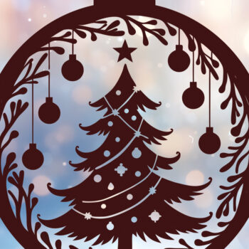 Intra απο ξύλο plywood 3mm-4mm πάχος - Στολίδι Χριστουγεννιάτικου Δέντρου  46 Δίασταση 6x6 cm INTRAFABR-116580638 - Image 1