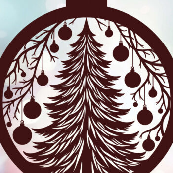 Intra απο ξύλο plywood 3mm-4mm πάχος - Στολίδι Χριστουγεννιάτικου Δέντρου  47 Δίασταση 6x6 cm INTRAFABR-116580676 - Image 3