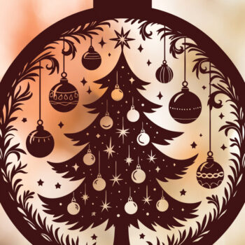 Intra απο ξύλο plywood 3mm-4mm πάχος - Στολίδι Χριστουγεννιάτικου Δέντρου  48 Δίασταση 6x6 cm INTRAFABR-116580732 - Image 2