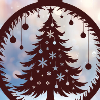 Intra απο ξύλο plywood 3mm-4mm πάχος - Στολίδι Χριστουγεννιάτικου Δέντρου  49 Δίασταση 6x6 cm INTRAFABR-116699682 - Image 2