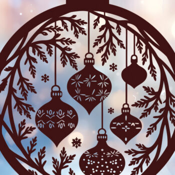 Intra απο ξύλο plywood 3mm-4mm πάχος - Στολίδι Χριστουγεννιάτικου Δέντρου Cut Laser 51 Δίασταση 6x6 cm INTRAFABR-116904386 - Image 1