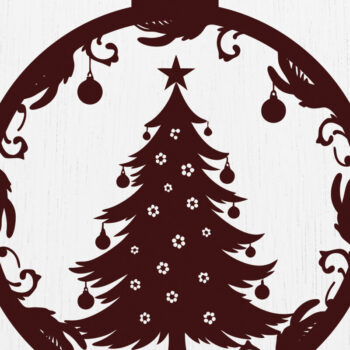 Intra απο ξύλο plywood 3mm-4mm πάχος - Στολίδι Χριστουγεννιάτικου Δέντρου Cut Laser 52 Δίασταση 6x6 cm INTRAFABR-116904424 - Image 3