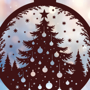 Intra απο ξύλο plywood 3mm-4mm πάχος - Στολίδι Χριστουγεννιάτικου Δέντρου Cut Laser 53 Δίασταση 6x6 cm INTRAFABR-116904470 - Image 1