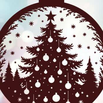 Intra απο ξύλο plywood 3mm-4mm πάχος - Στολίδι Χριστουγεννιάτικου Δέντρου Cut Laser 53 Δίασταση 6x6 cm INTRAFABR-116904470 - Image 2