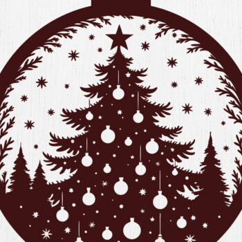 Intra απο ξύλο plywood 3mm-4mm πάχος - Στολίδι Χριστουγεννιάτικου Δέντρου Cut Laser 53 Δίασταση 6x6 cm INTRAFABR-116904470 - Image 3
