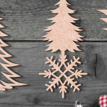 Intra απο ξύλο plywood 3mm-4mm πάχος - Δέσμη κοπής με λέιζερ στολίδι Χριστουγεννιάτικου Δέντρου Δίασταση 6x6 cm INTRAFABR-103024094 - Image 5