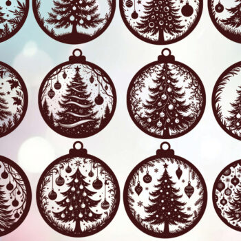 Intra απο ξύλο plywood 3mm-4mm πάχος - Δέσμη κοπής με λέιζερ στολίδι Χριστουγεννιάτικου Δέντρου Δίασταση 6x6 cm INTRAFABR-108192457 - Image 1